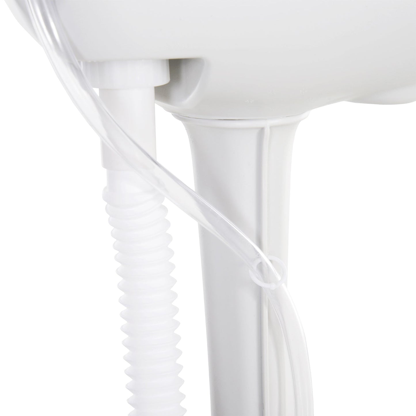 HDPE Outdoor Soap Dispensing Sink w/ Towel Holder White