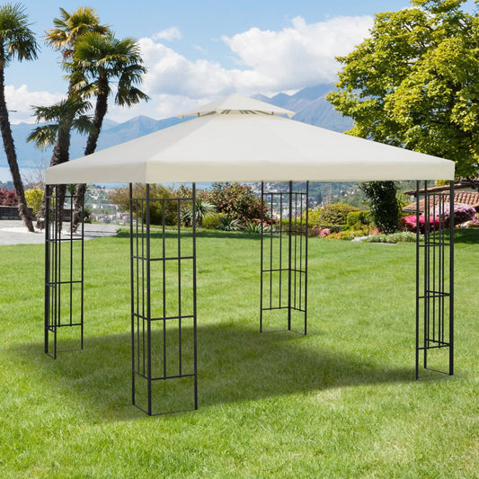 Gazebo Replacement Canopy 3x3 m-Cream White