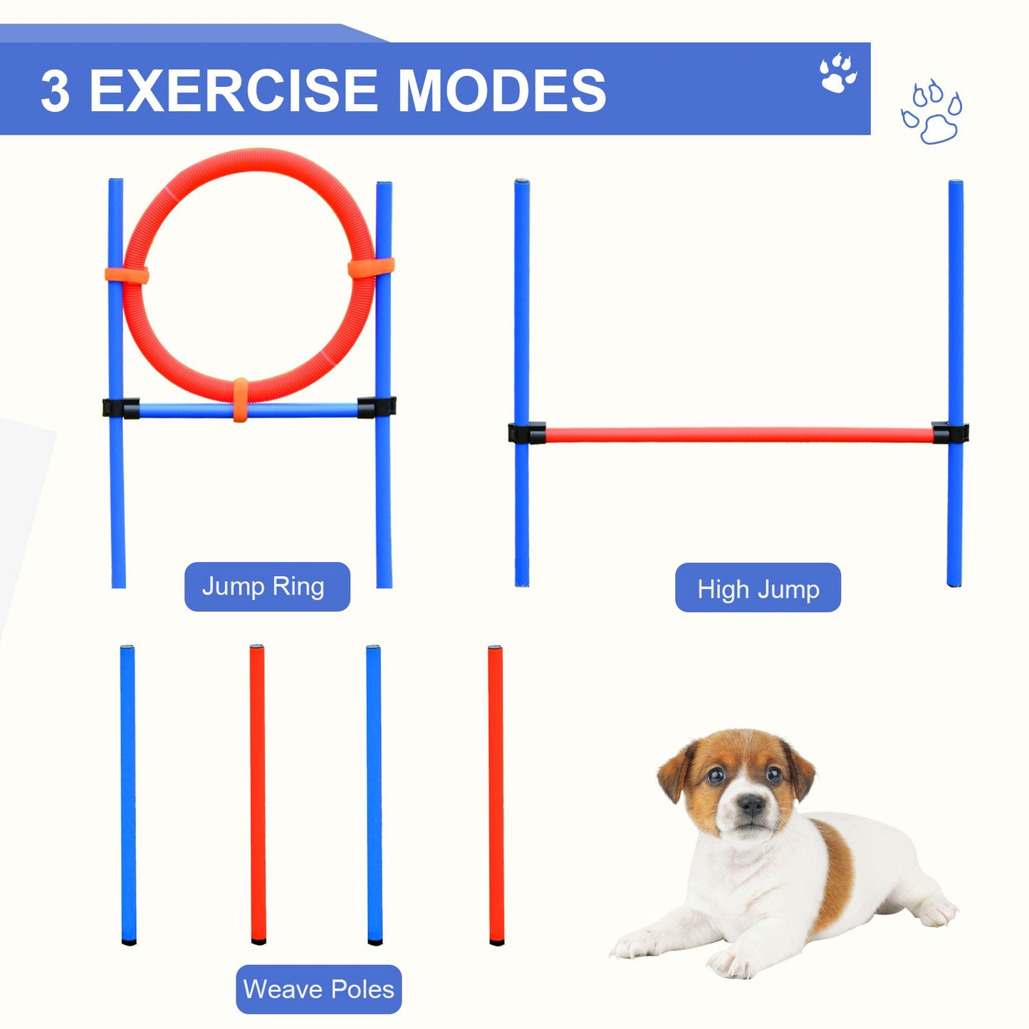 Pet Agility Training Puppy Training Adjustable Set