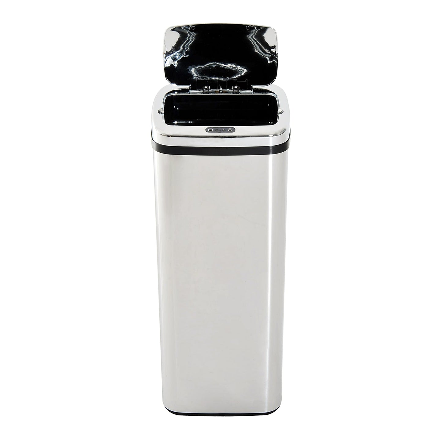 50L Motion Sensor ABS Rubbish Bin Siler/Black