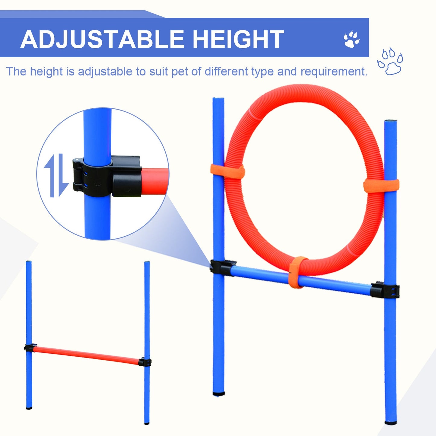 Pet Agility Training Puppy Training Adjustable Set