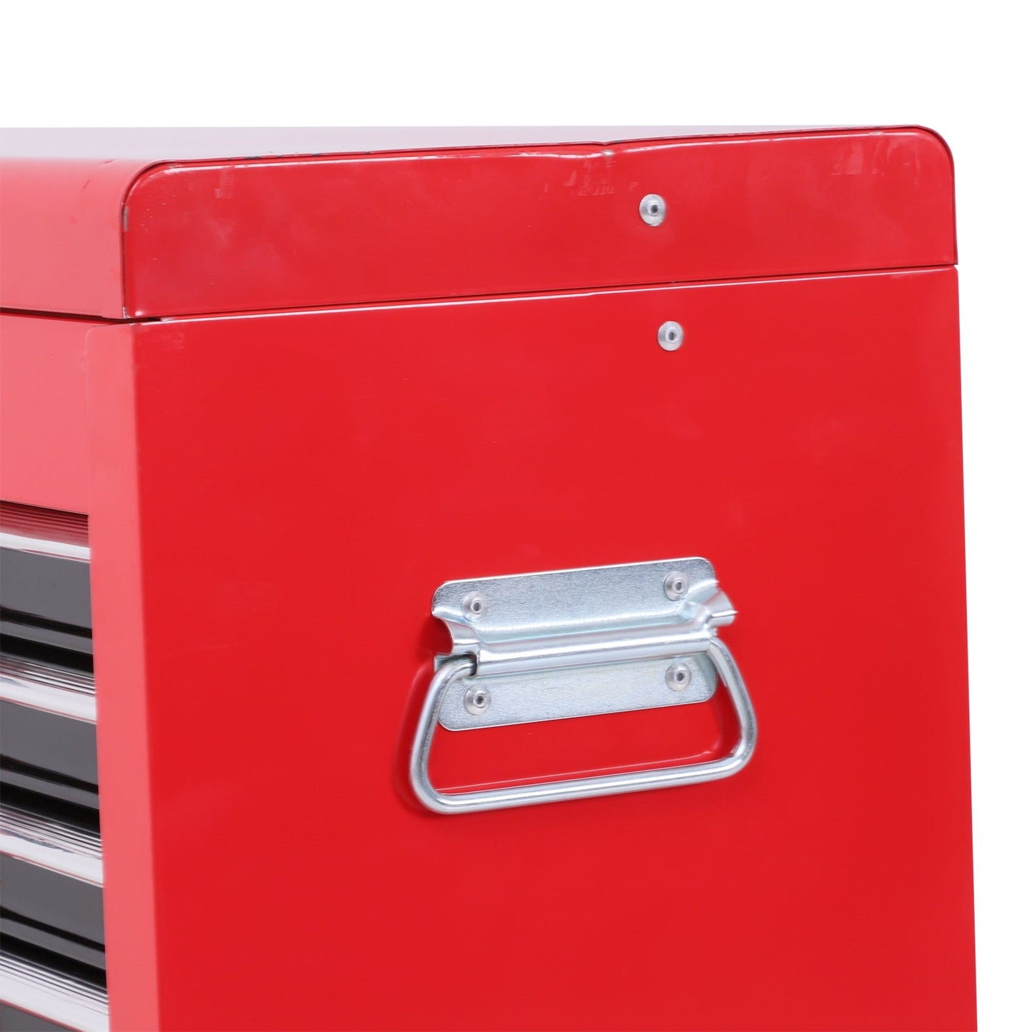 Metal ToolboxTrolley Portable Chest Box Rollcab Cabinet Garage Storage 6 Drawers-Black/Red
