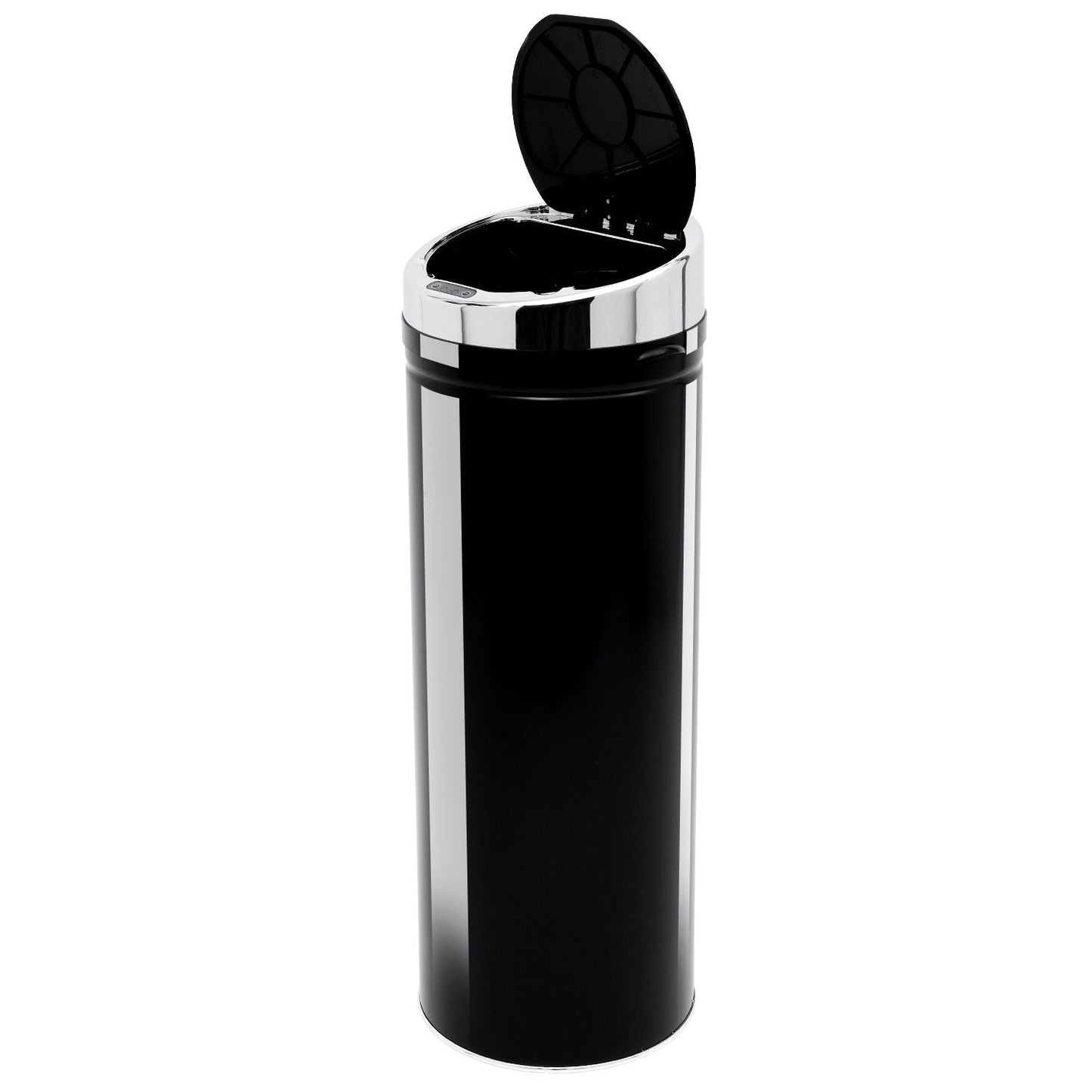 50 L Stainless Steel Sensor Trash Can W/ Bucket-Black