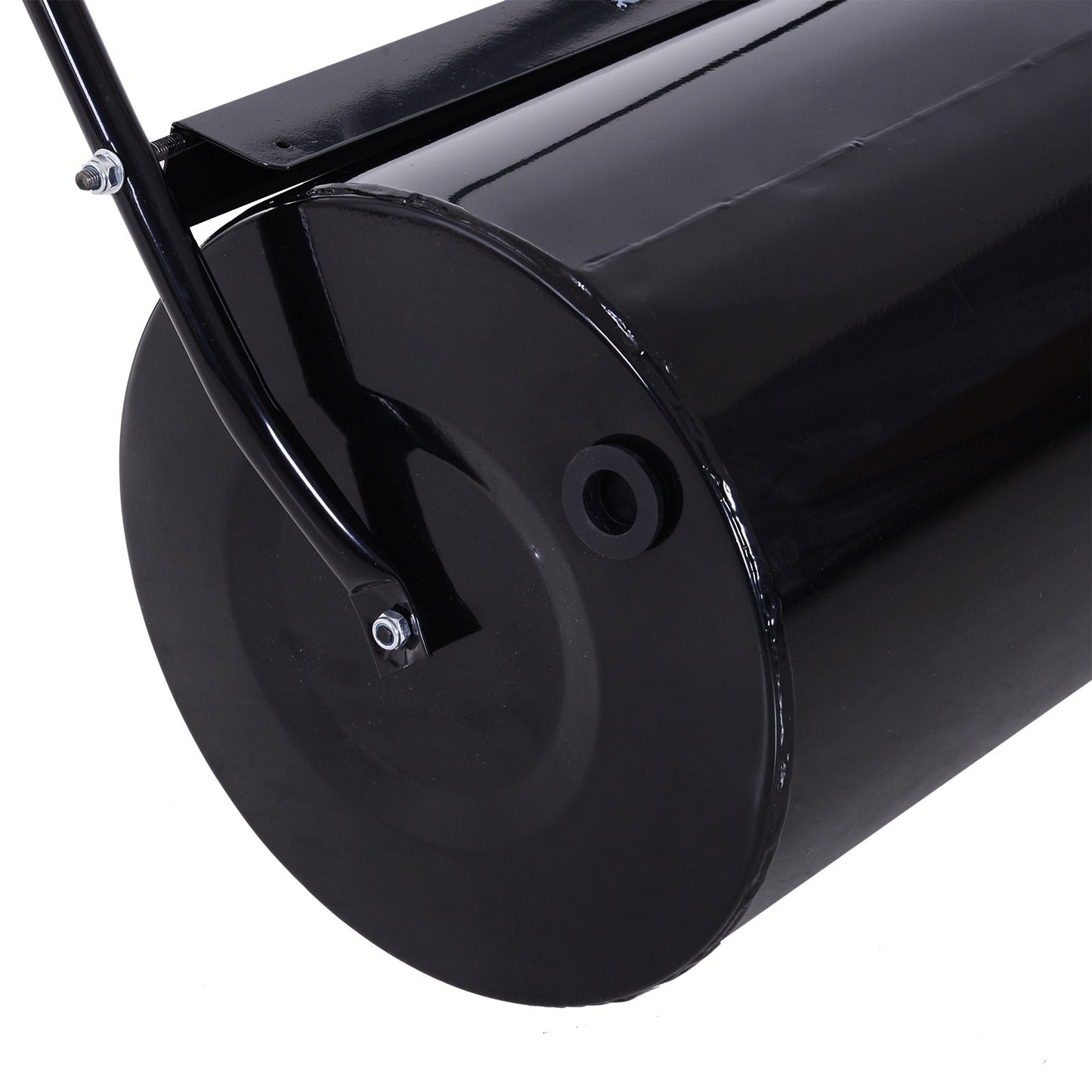 Lawn Roller, Steel, 50Lx32Wx105H cm-Black