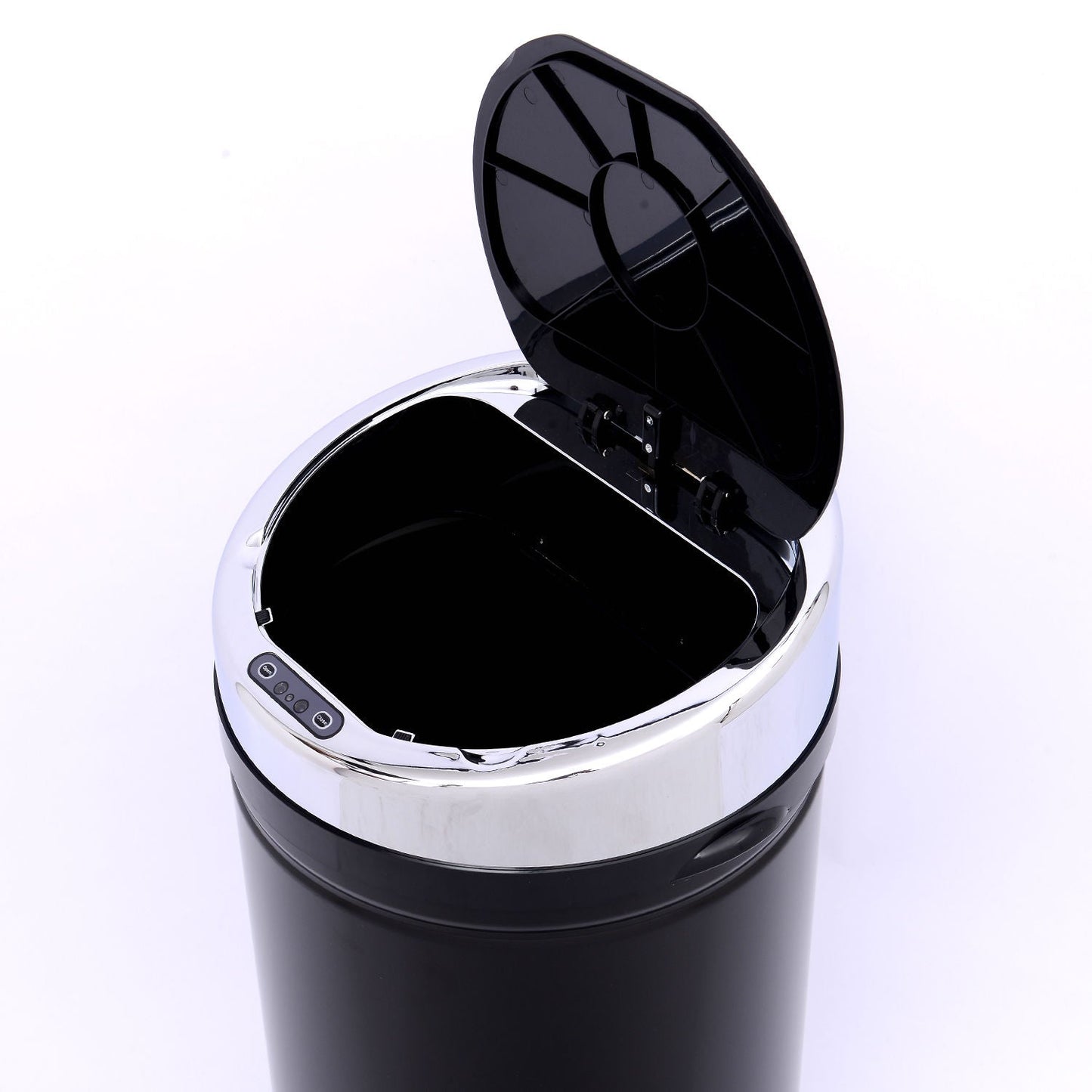 50 L Stainless Steel Sensor Trash Can W/ Bucket-Black