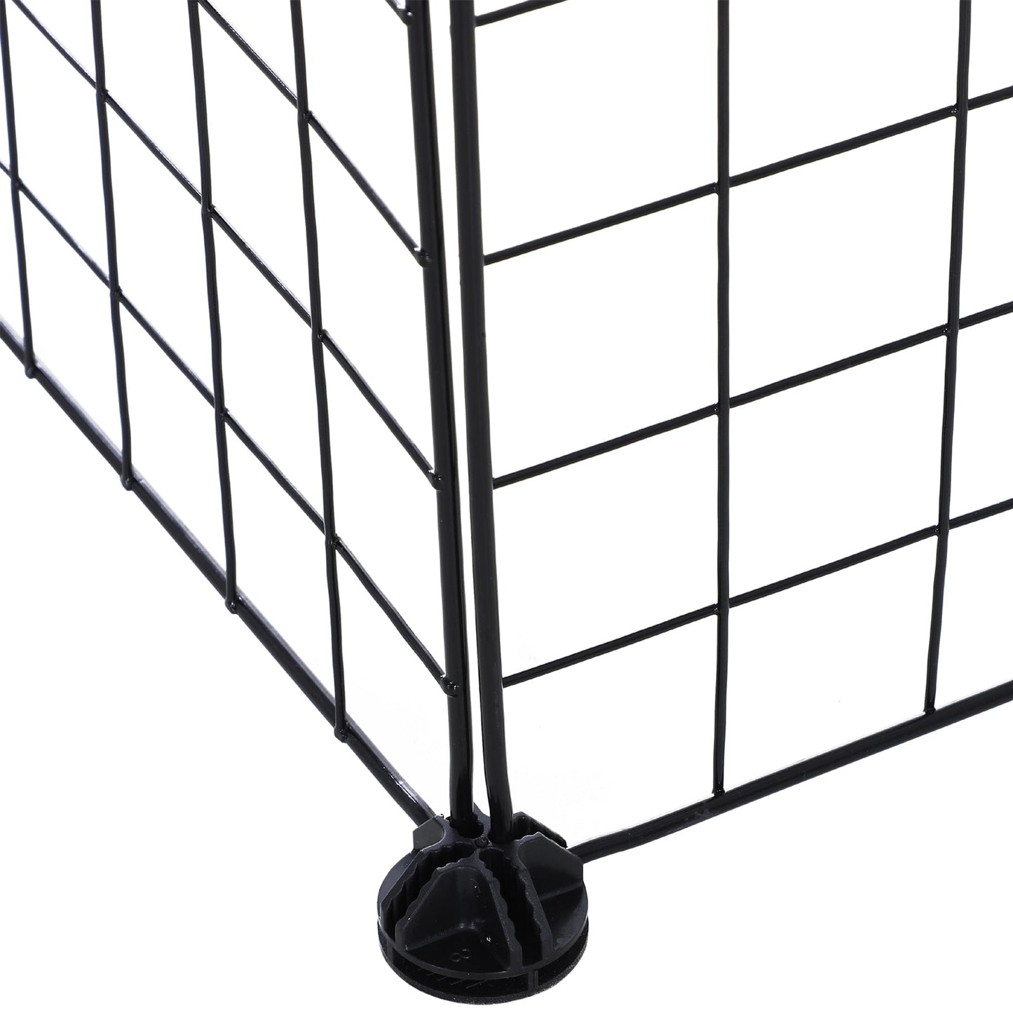 Small Animal Playpen with Mallet, Connectors and Cable Ties Metal Mesh 36 pcs