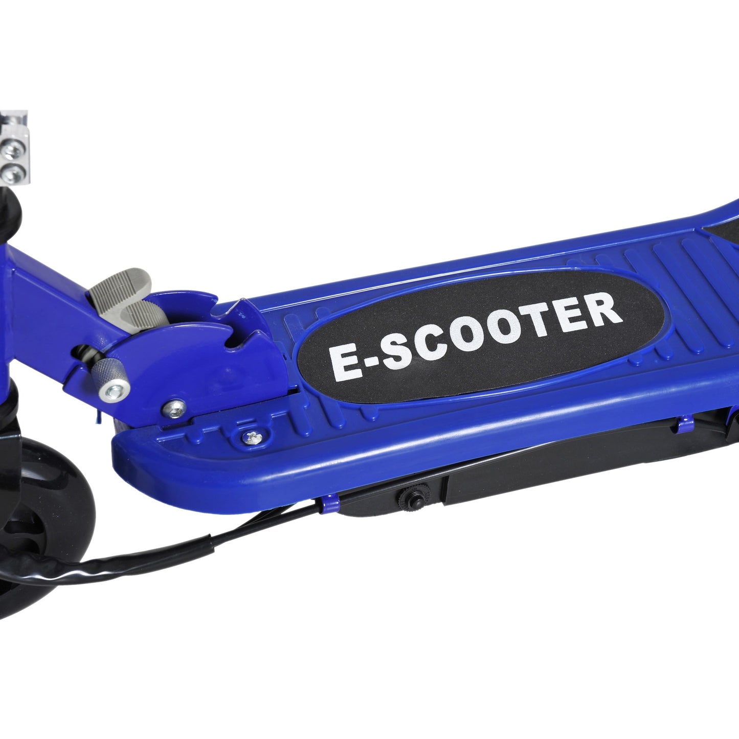 Folding Kids Electric Scooter Ride on Toy, Age 7-14-Blue/Black