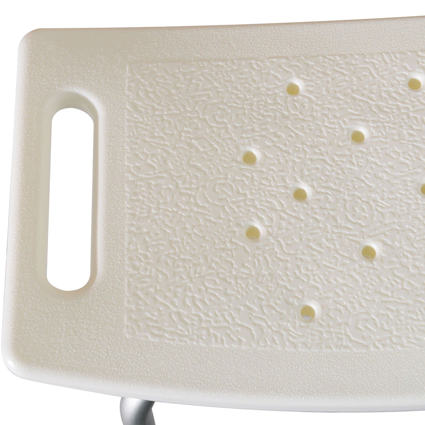 Plastic Non-Slip Portable Bathroom Stool White