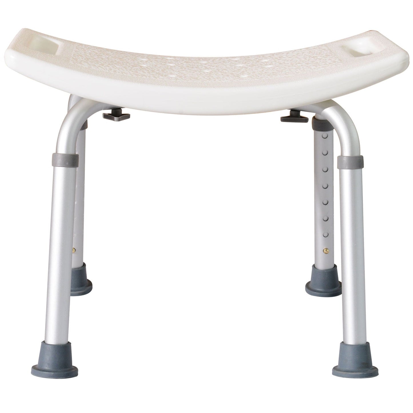 Plastic Non-Slip Portable Bathroom Stool White