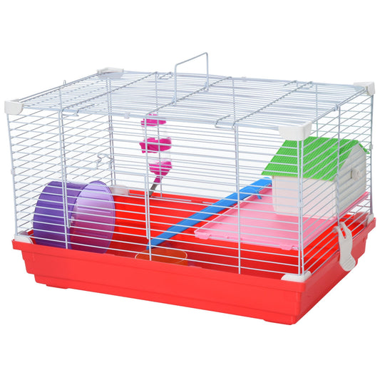 Dwarf Hamster Metal Cage w/ Tunnels Blue