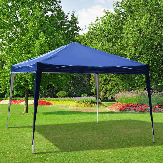 3 x 3 meter Garden Heavy Duty Pop Up Gazebo Marquee Party Tent Folding Wedding Canopy-Blue