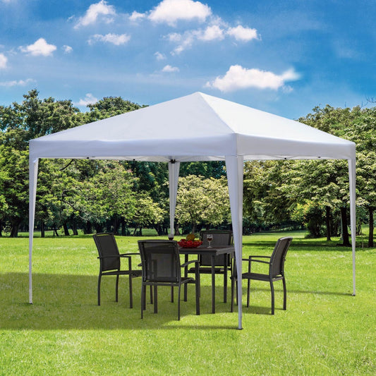 3 x 3 meter Garden Heavy Duty Pop Up Gazebo Marquee Party Tent Folding Wedding Canopy-White