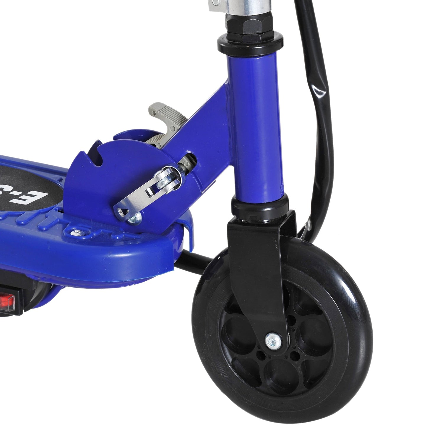 Folding Kids Electric Scooter Ride on Toy, Age 7-14-Blue/Black