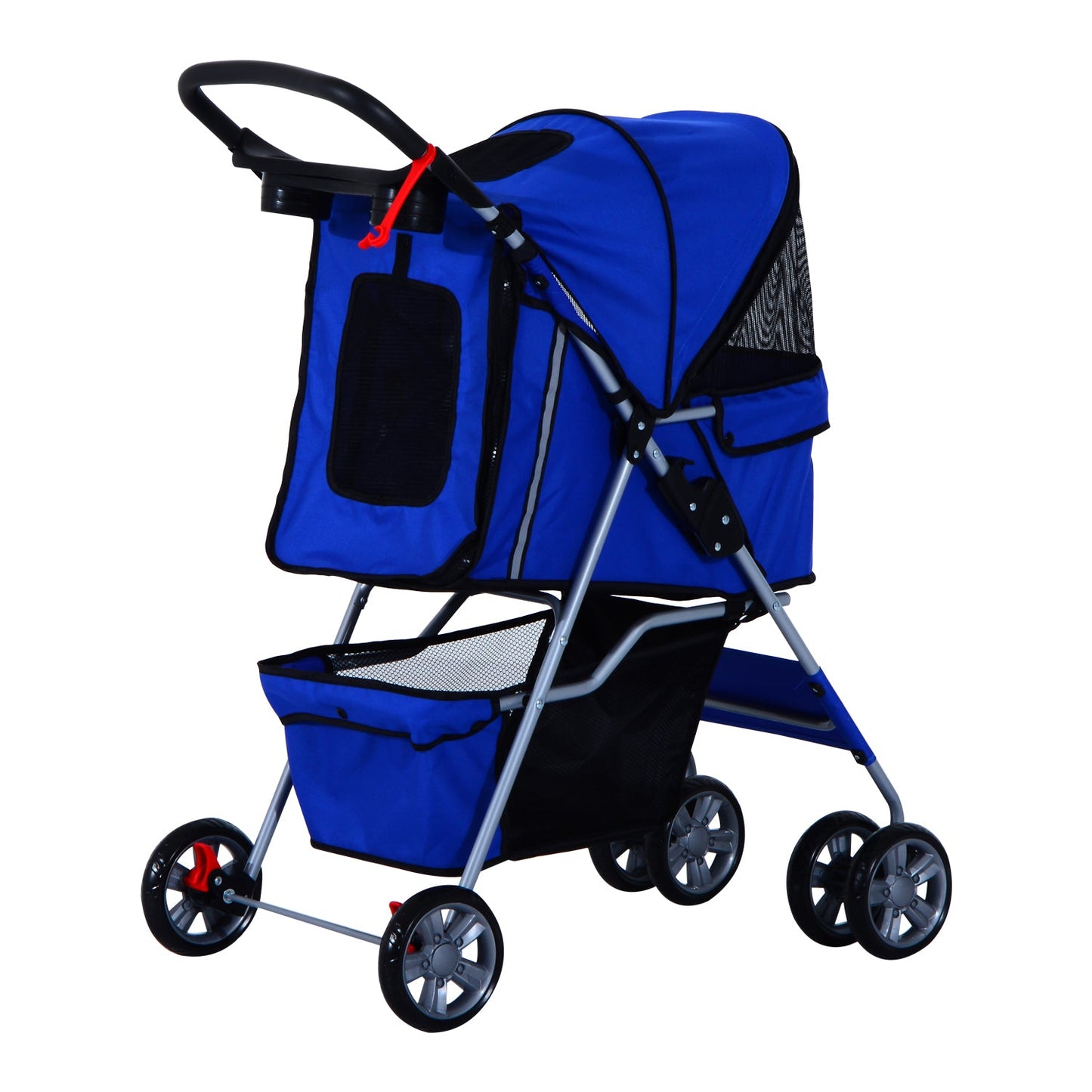 Dogs 600D Oxford Cloth Pram Blue - Suitable for Small Pets