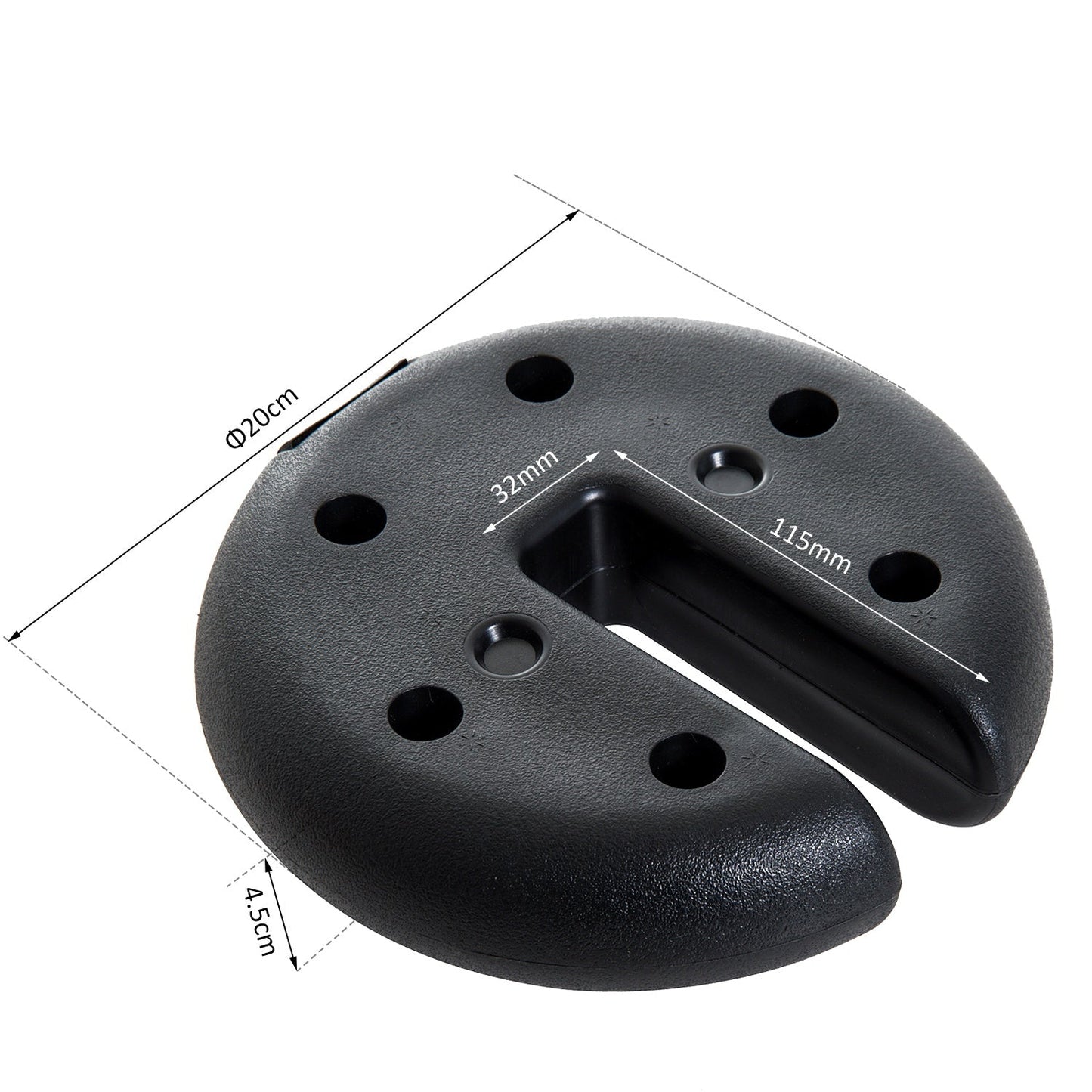 Tent Weight Base, 4 pcs Anchor Weights-Black