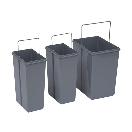 Kitchen Recycle Waste Bin 48x34.2x41.8 cm-Grey