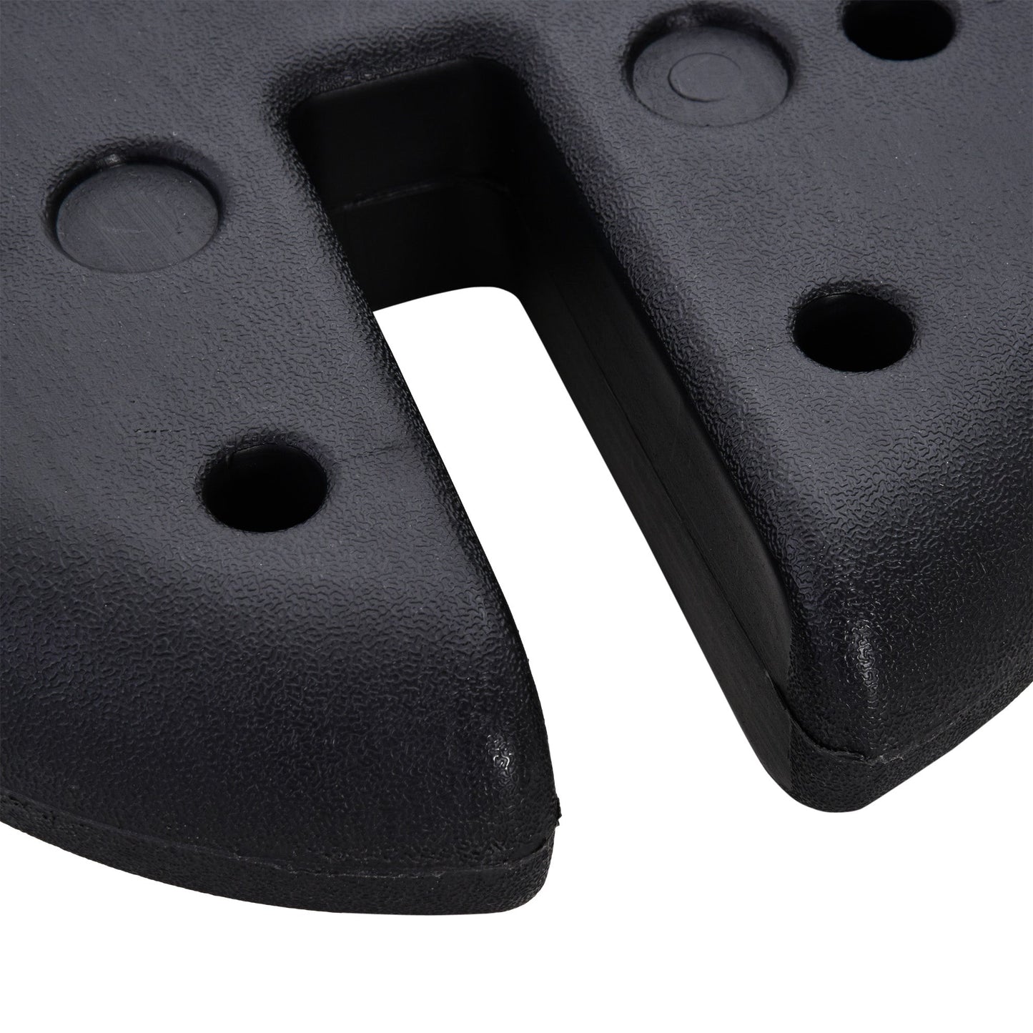 4 Pcs Gazebo Weighted Base Set, HDPE-Black