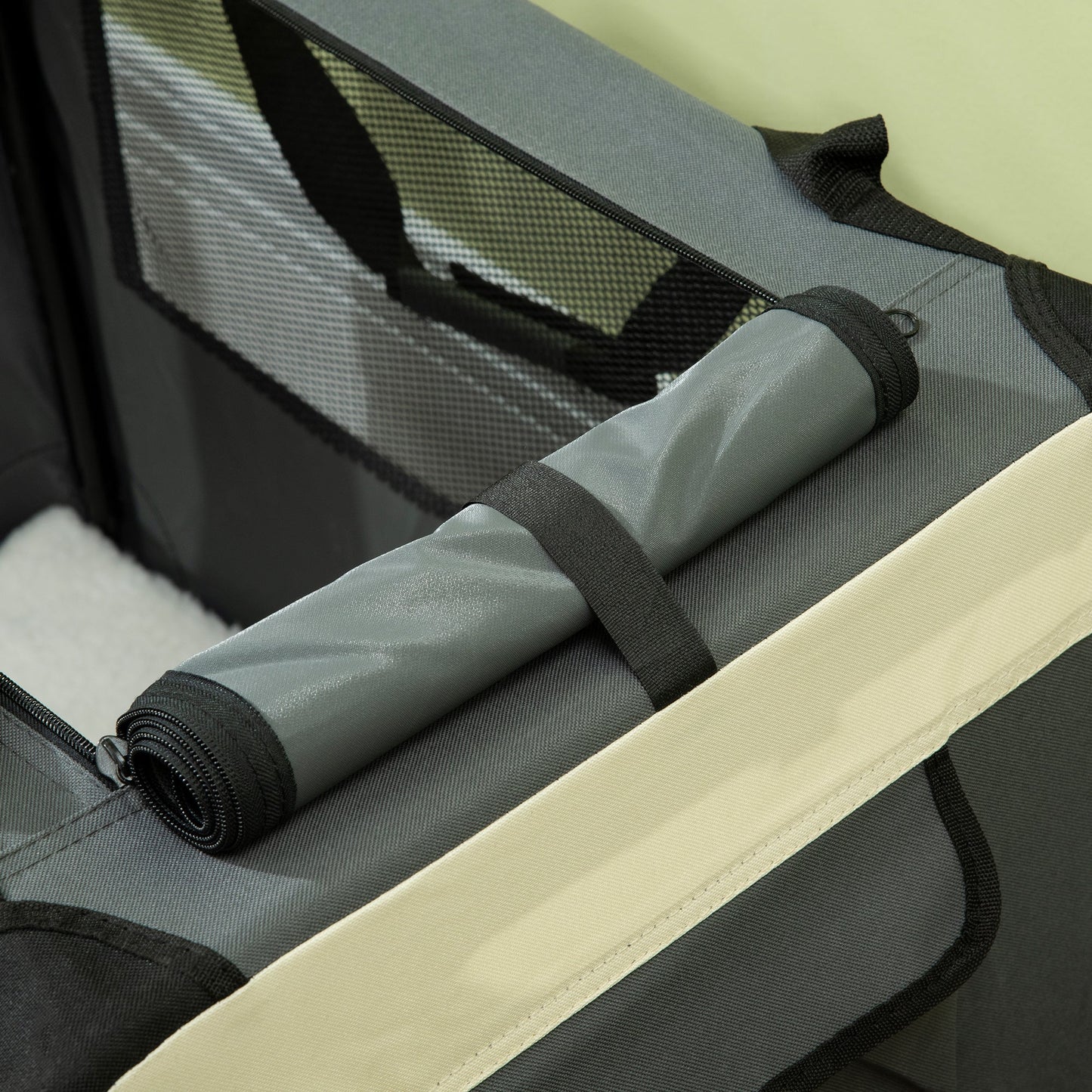 70cm Foldable Pet Carrier, Dog Cage, Portable Cat Carrier, Cat Bag, Grey