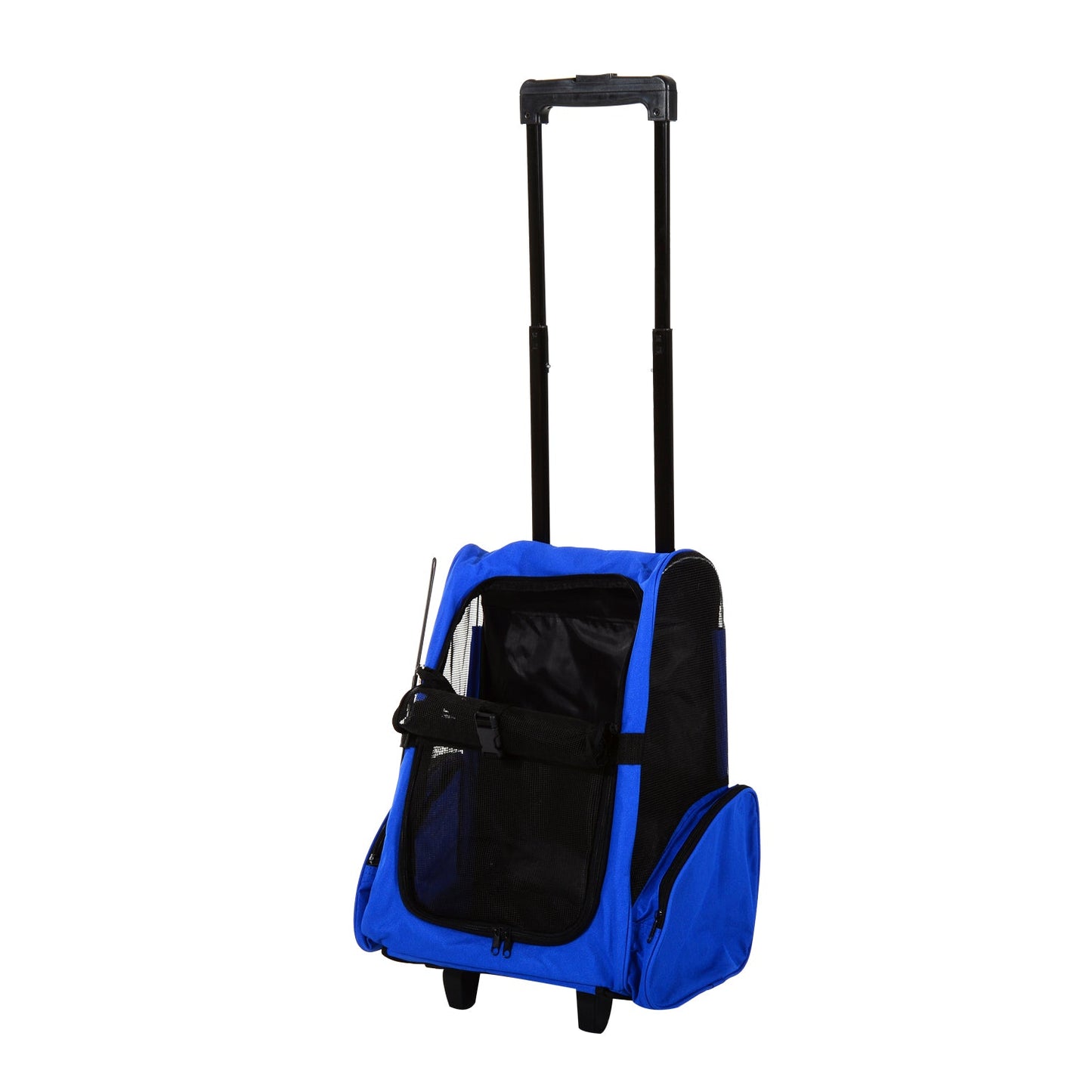 Pet Travel Stroller, Steel Wire Frame-Blue