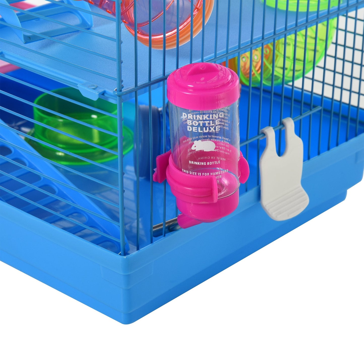 Hamster Metal 5-Tier Cage w/ Tunnels Blue
