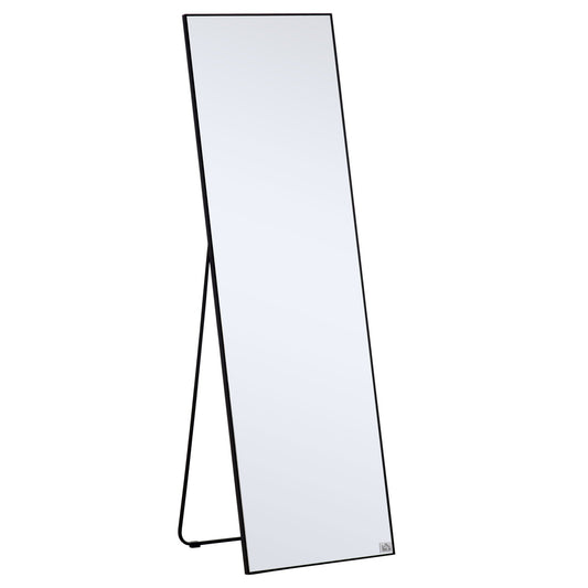 Full Length Mirror Floor Standing or Wall Mount Dressing Mirror Bedroom Black