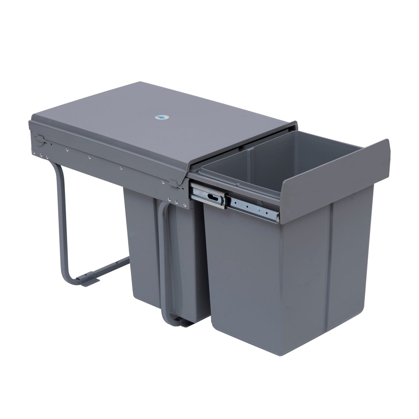 Kitchen Recycle Waste Bin 48x34.2x41.8 cm-Grey
