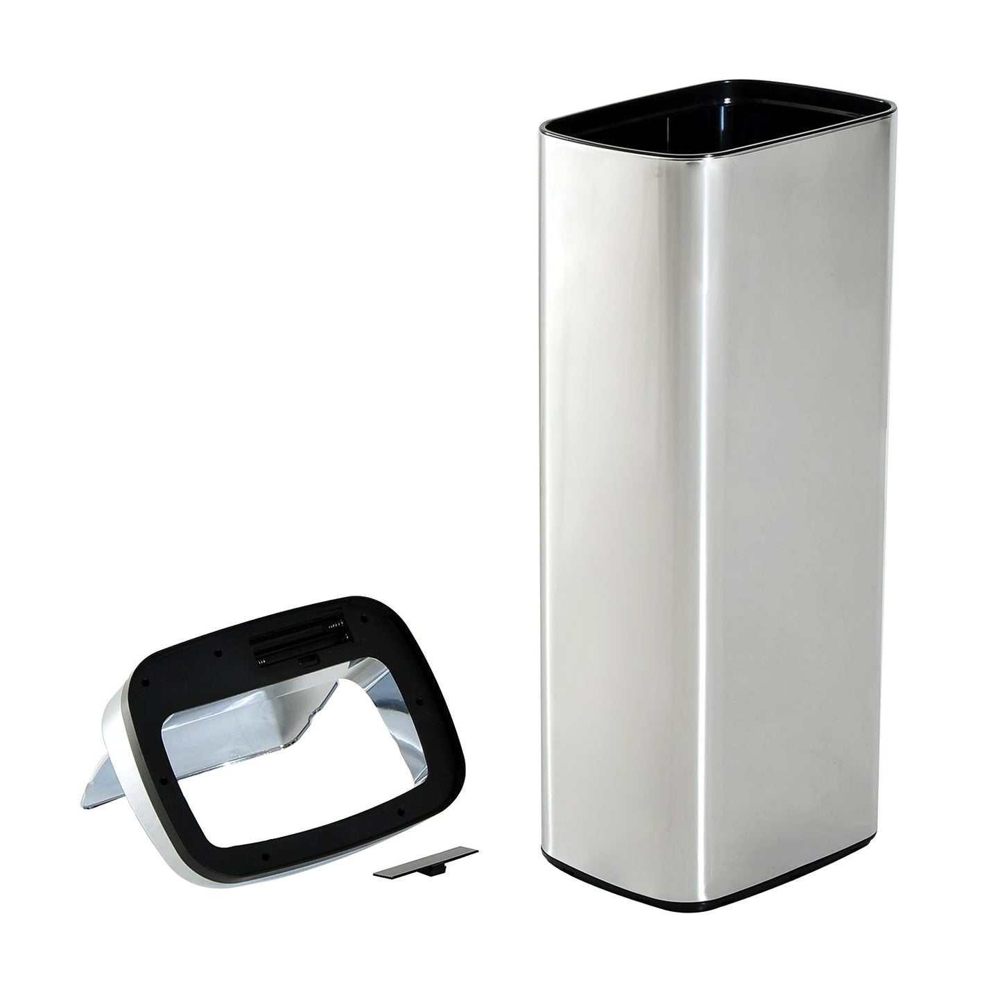 50L Motion Sensor ABS Rubbish Bin Siler/Black
