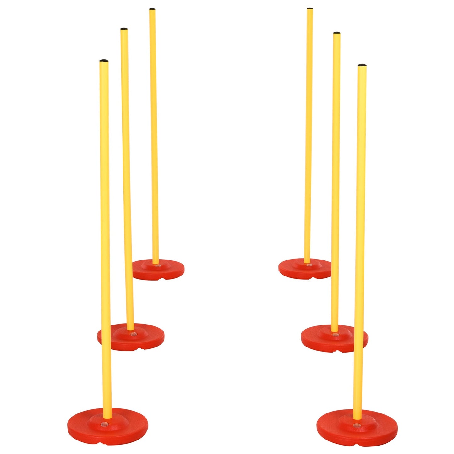 Dogs 4-Obstacle ABS Agility Training Set Yellow/Red