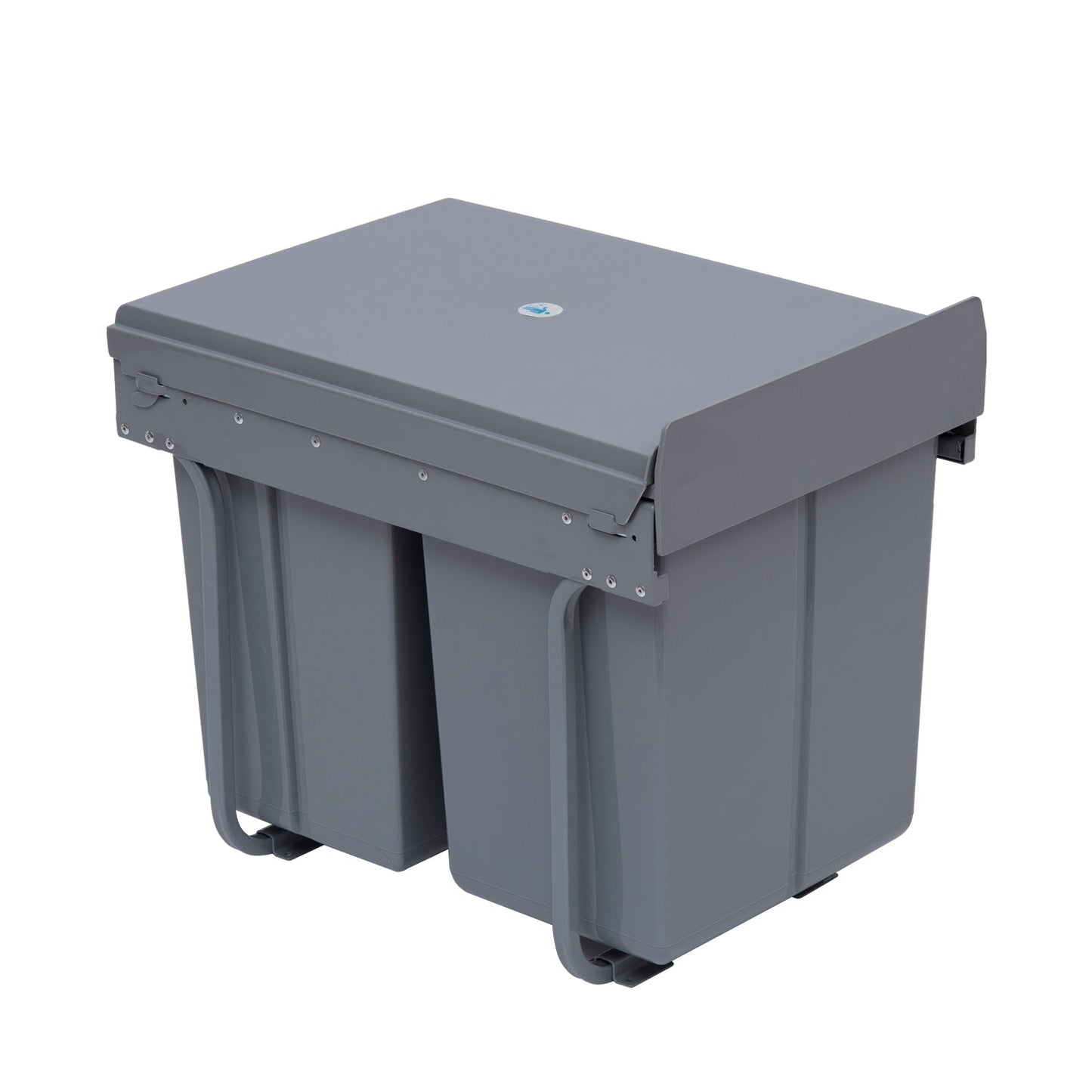 Kitchen Recycle Waste Bin 48x34.2x41.8 cm-Grey