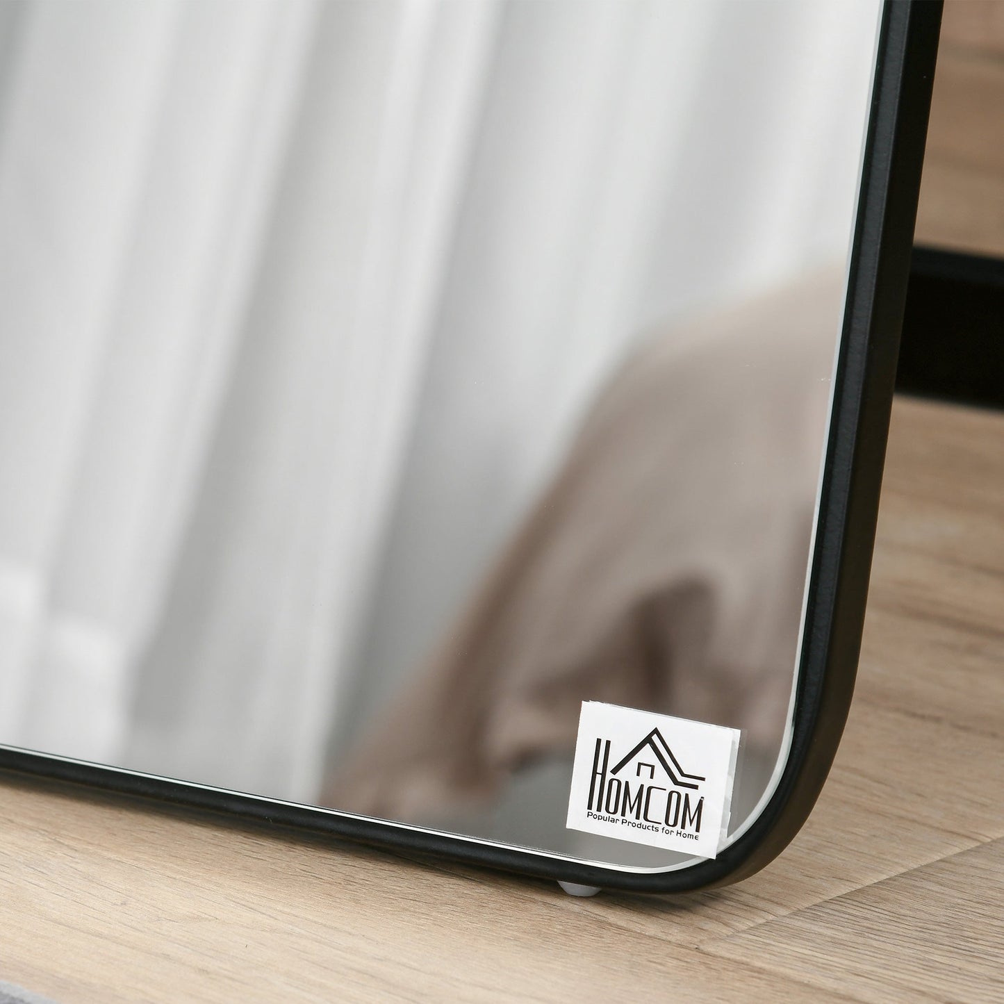 Full Length Mirror Floor Standing or Wall Mount Dressing Mirror Bedroom Black