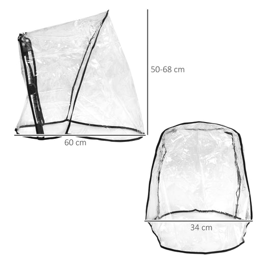 Dog Stroller Rain Cover, with Rear Entry