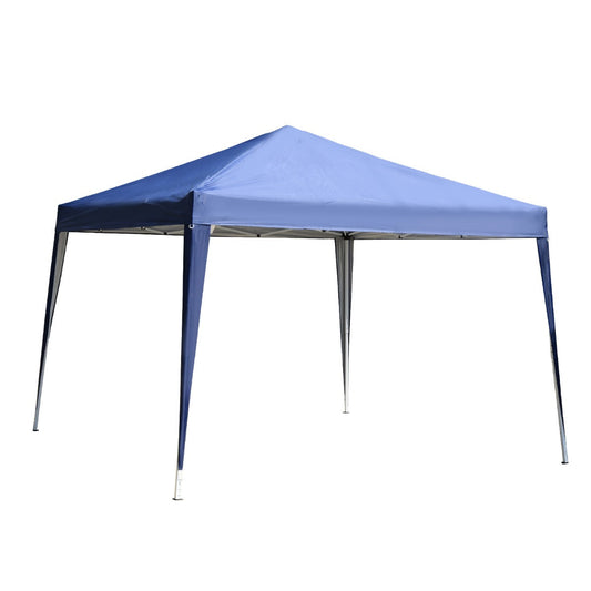 3 x 3 meter Garden Heavy Duty Pop Up Gazebo Marquee Party Tent Folding Wedding Canopy-Blue