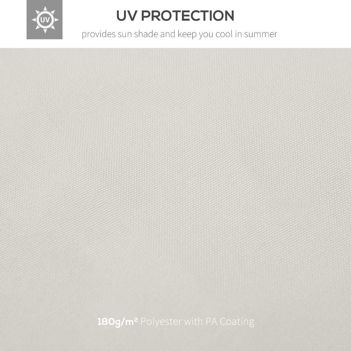 Gazebo Replacement Canopy 3x3 m-Cream White