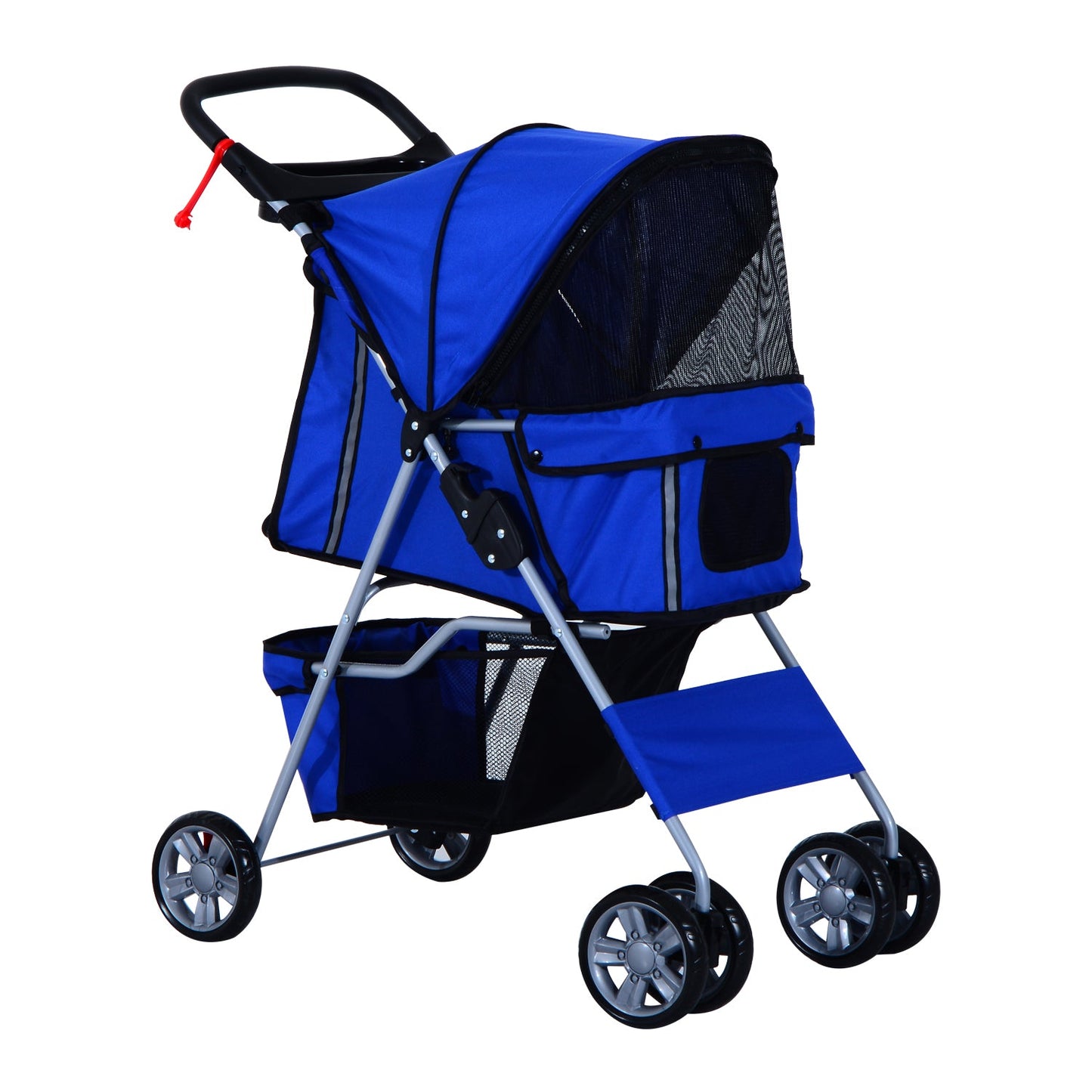 Dogs 600D Oxford Cloth Pram Blue - Suitable for Small Pets