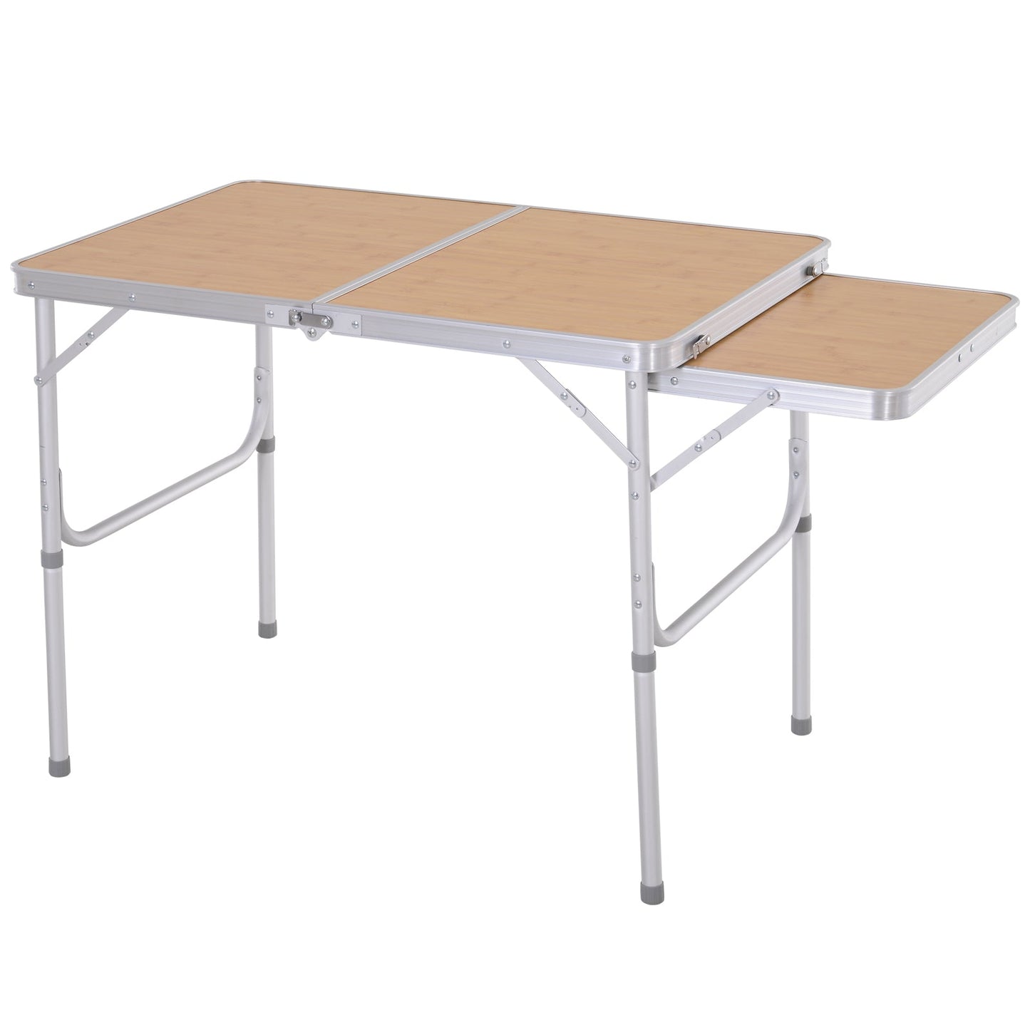3ft Aluminium MDF-Top Folding Picnic Table Portable Camping Table