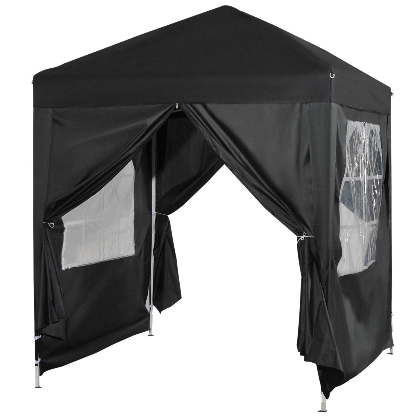 Pop Up Gazebo Canopy, size (2 x 2m)-Black