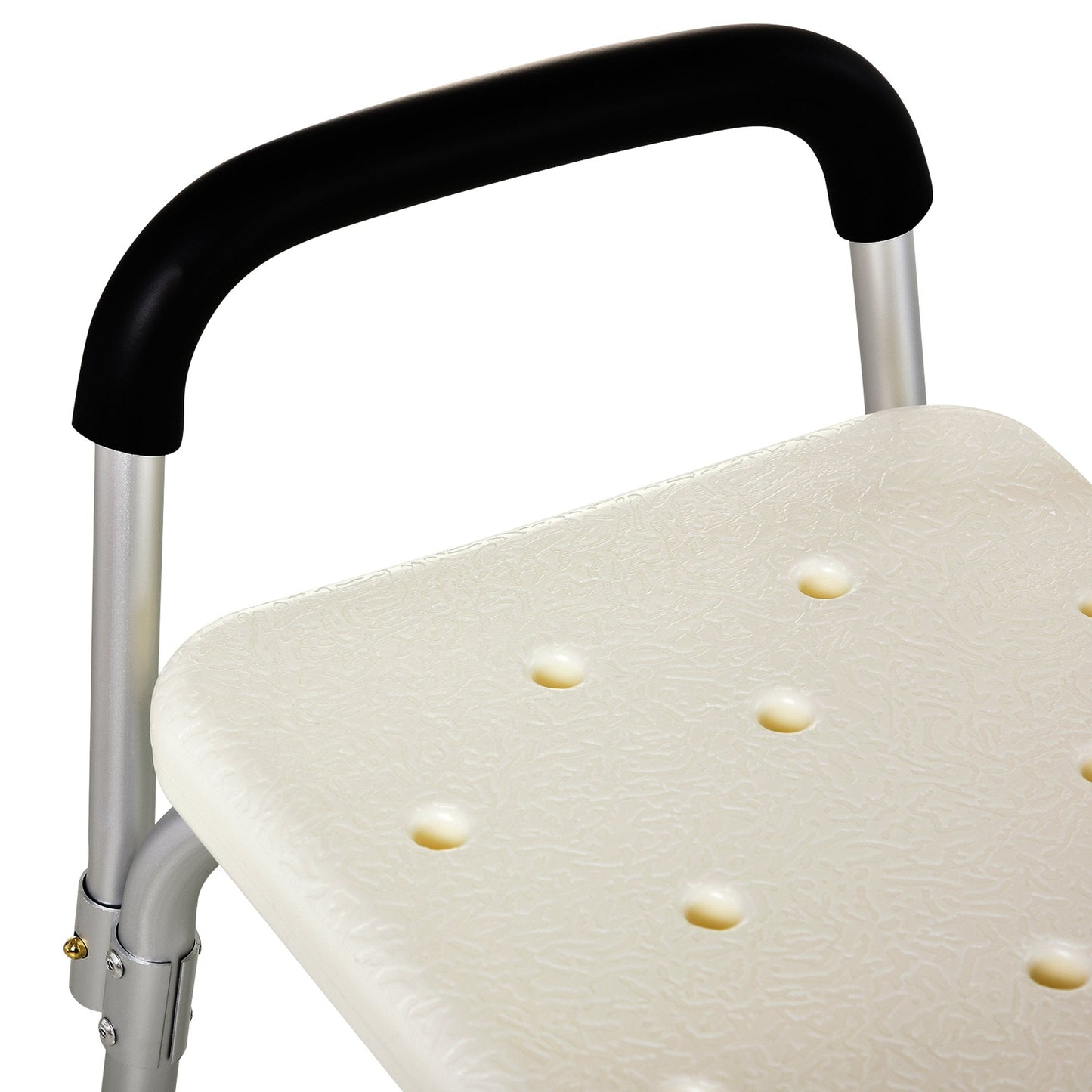 Adjustable Shower Bench with Adjustable Back and Armrest