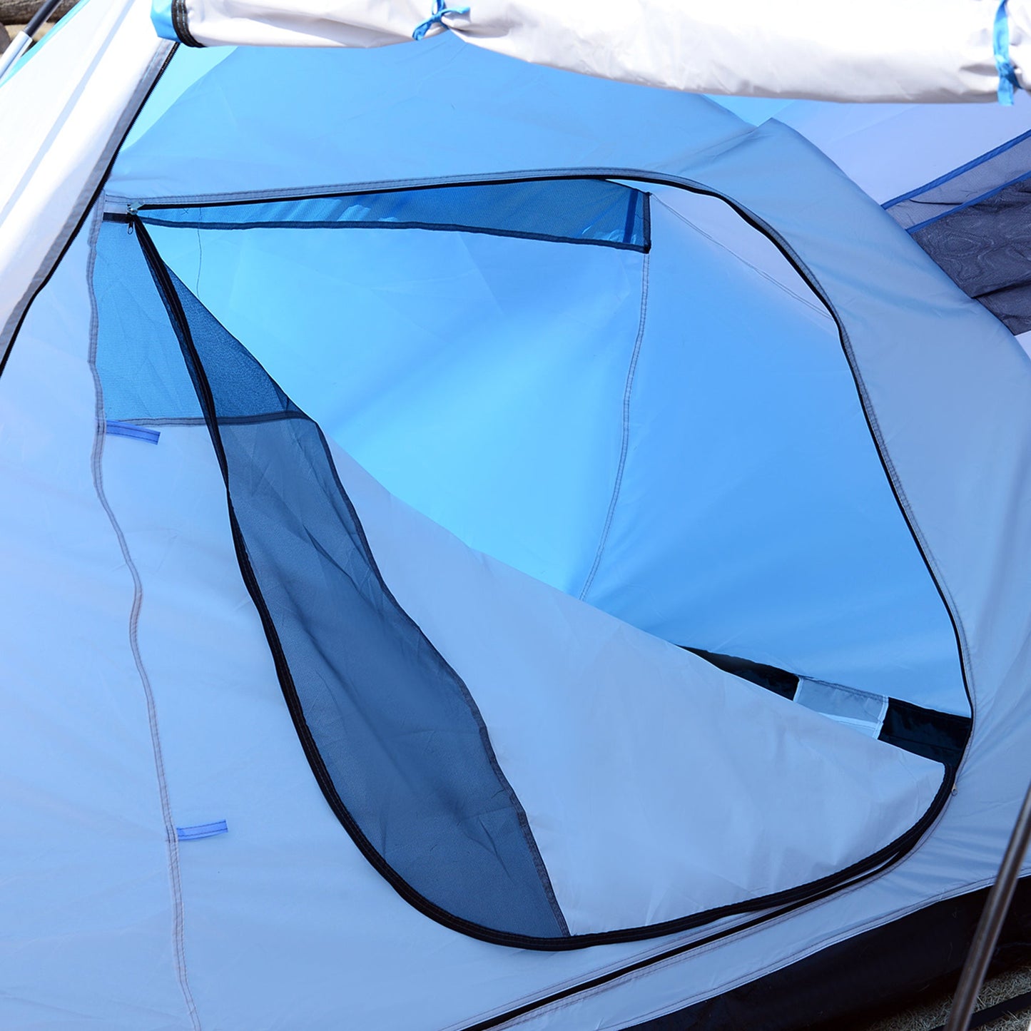 460Lx230Wx195H cm Shelter-Blue/White