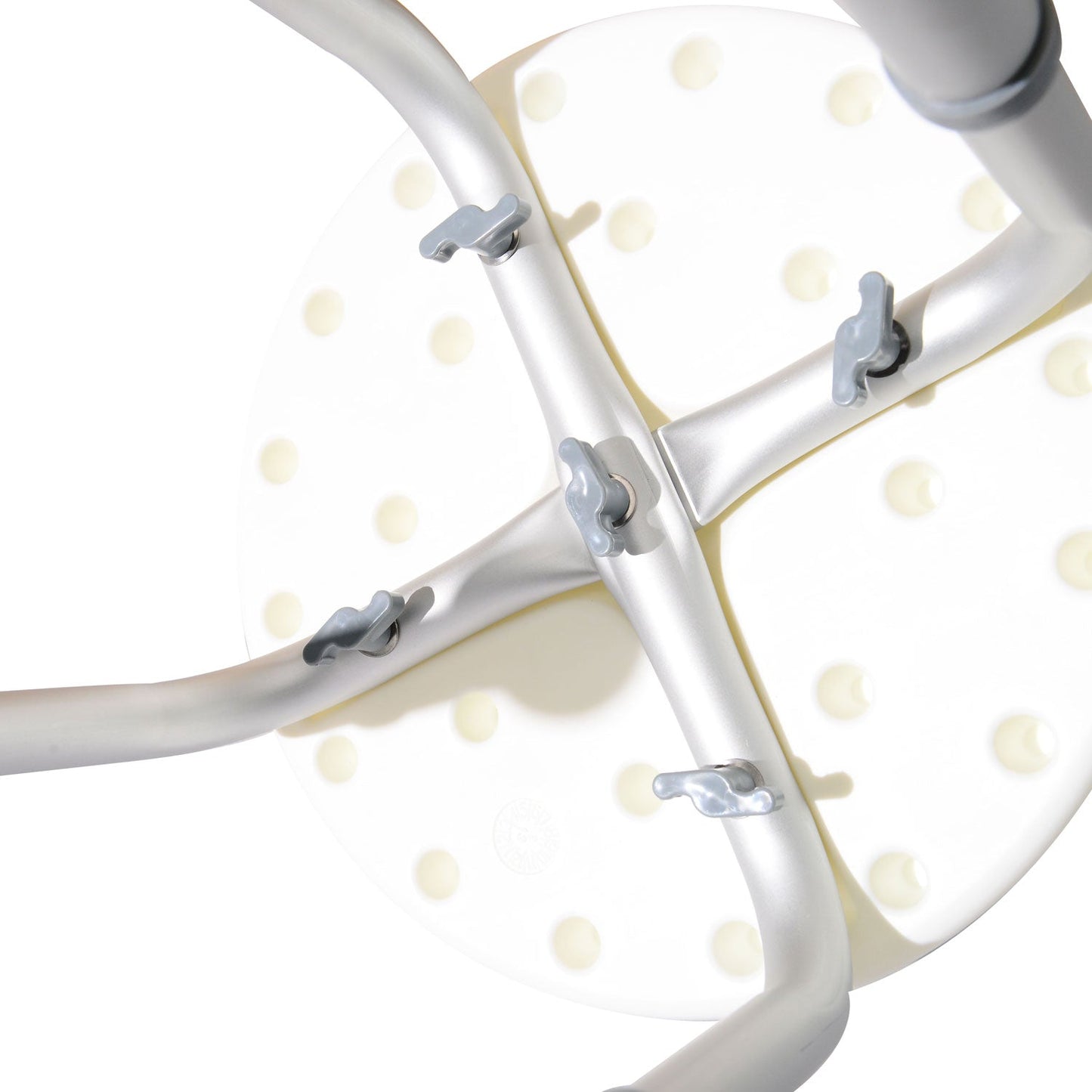 Adjustable Non-Slip Shower and Bath Stool,  32.5Wx41Dx35.5-54H cm-Cream White