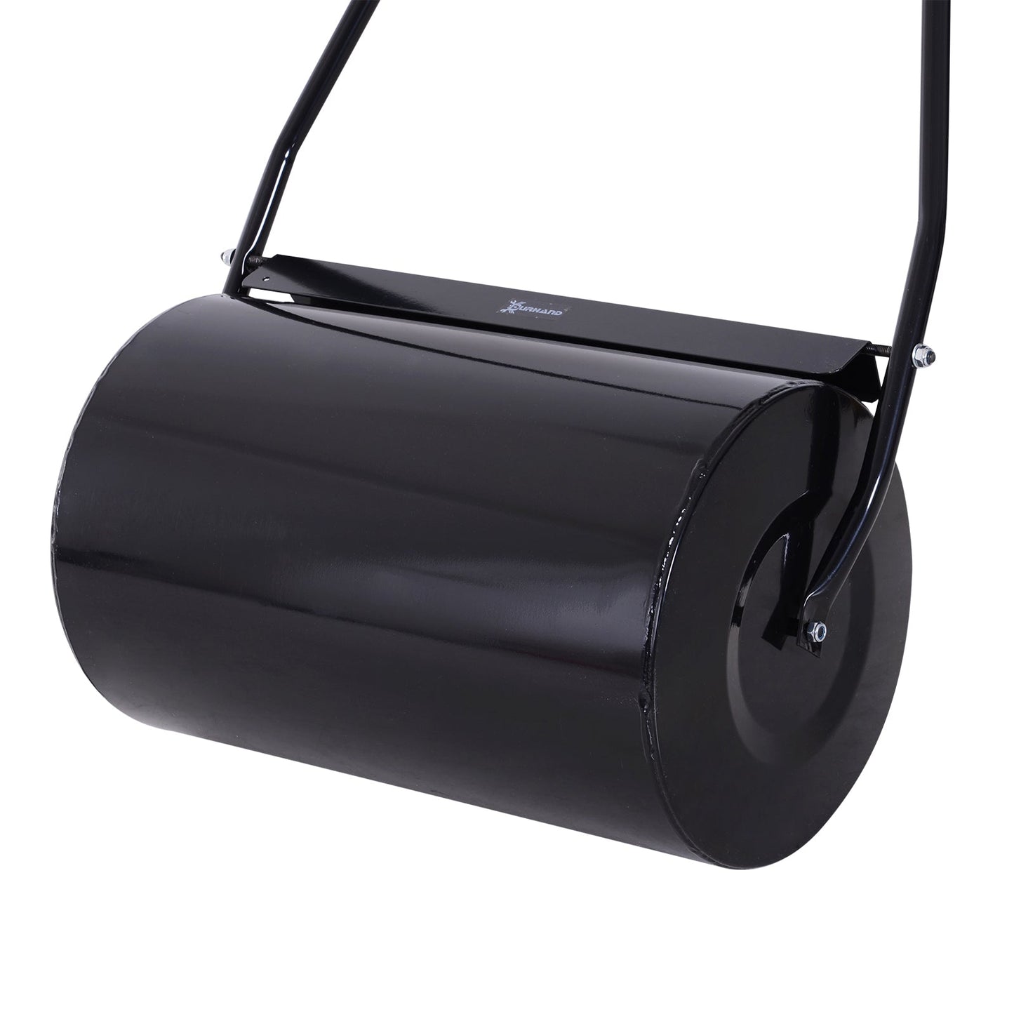 Lawn Roller, Steel, 50Lx32Wx105H cm-Black