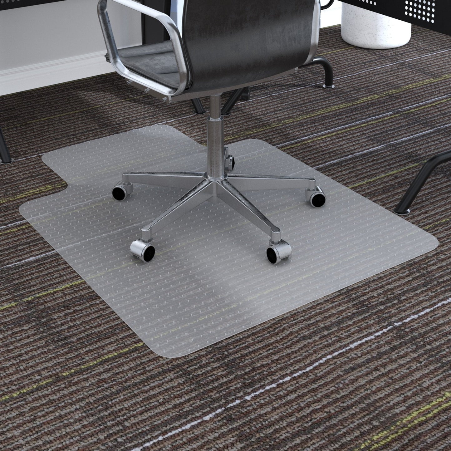 Office Carpet Protector Chair Mat High Impact Strength Clear Spike Non Slip Chairmat Frosted Lipped