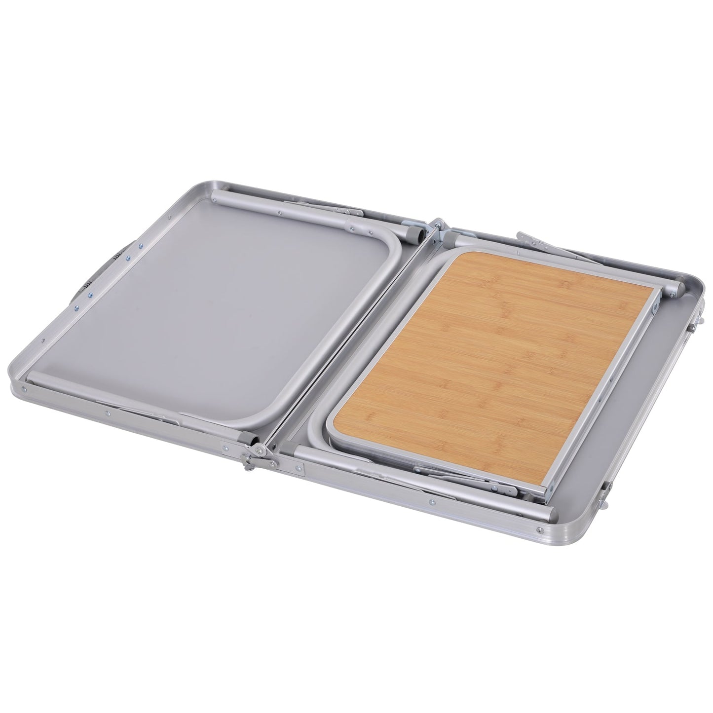 3ft Aluminium MDF-Top Folding Picnic Table Portable Camping Table