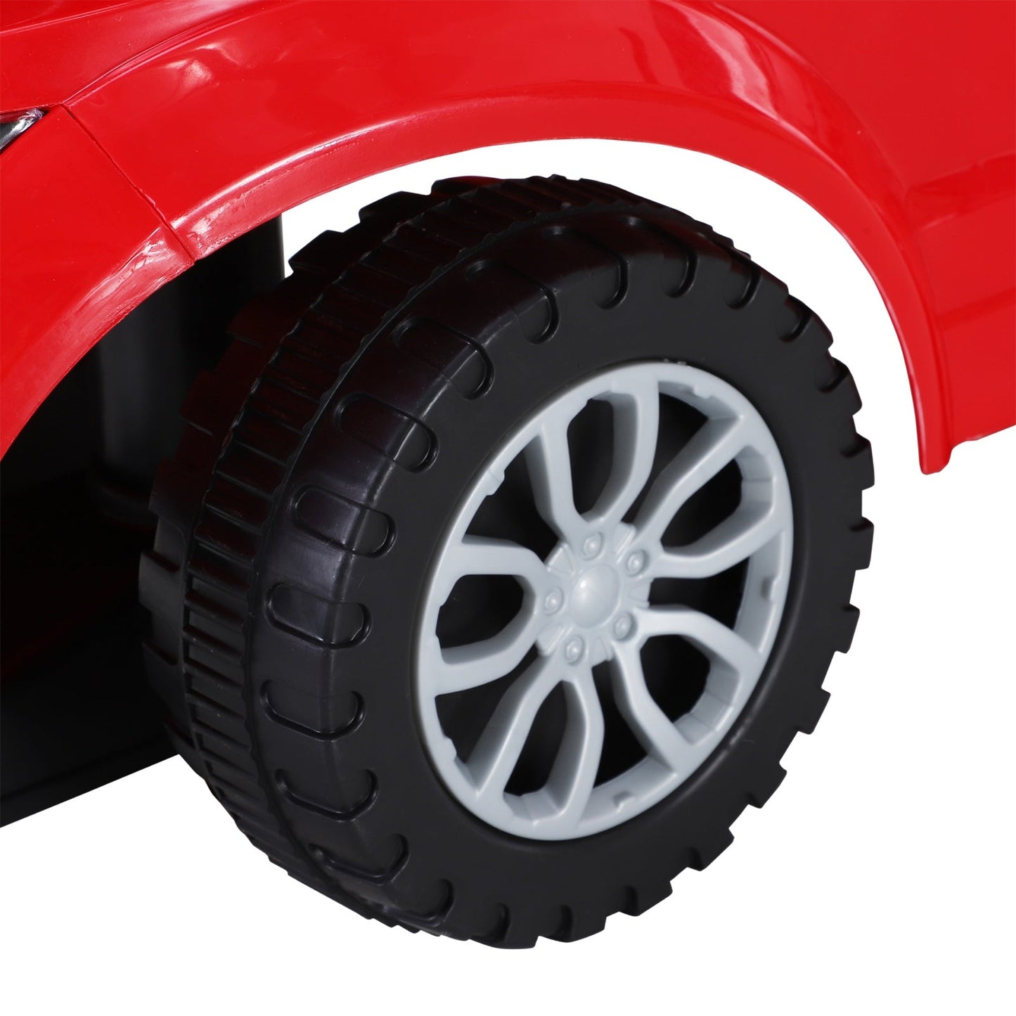 3-in-1 Ride-On Car Walker Stroller Push-Along w/ Horn Wheel & Under Seat Storage Red