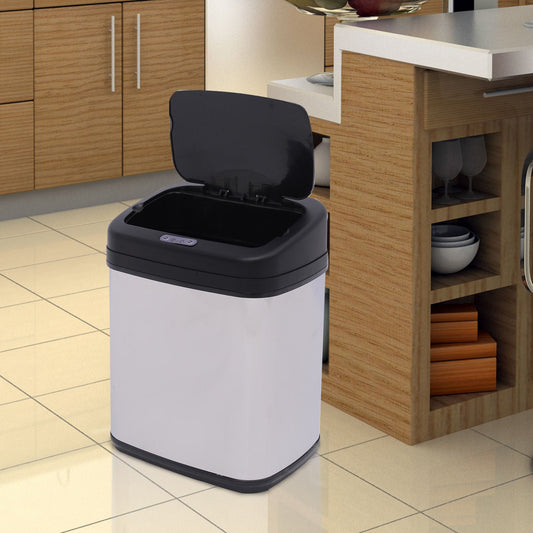 20L Stainless Steel Sensor Trash Can W/ Bucket-Chrome