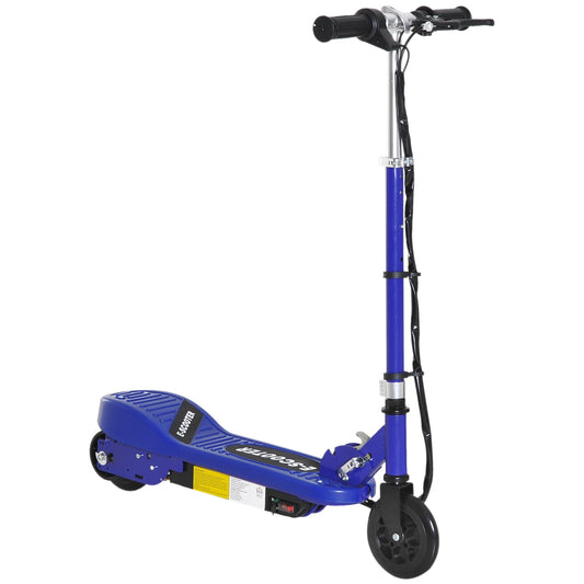 Folding Kids Electric Scooter Ride on Toy, Age 7-14-Blue/Black
