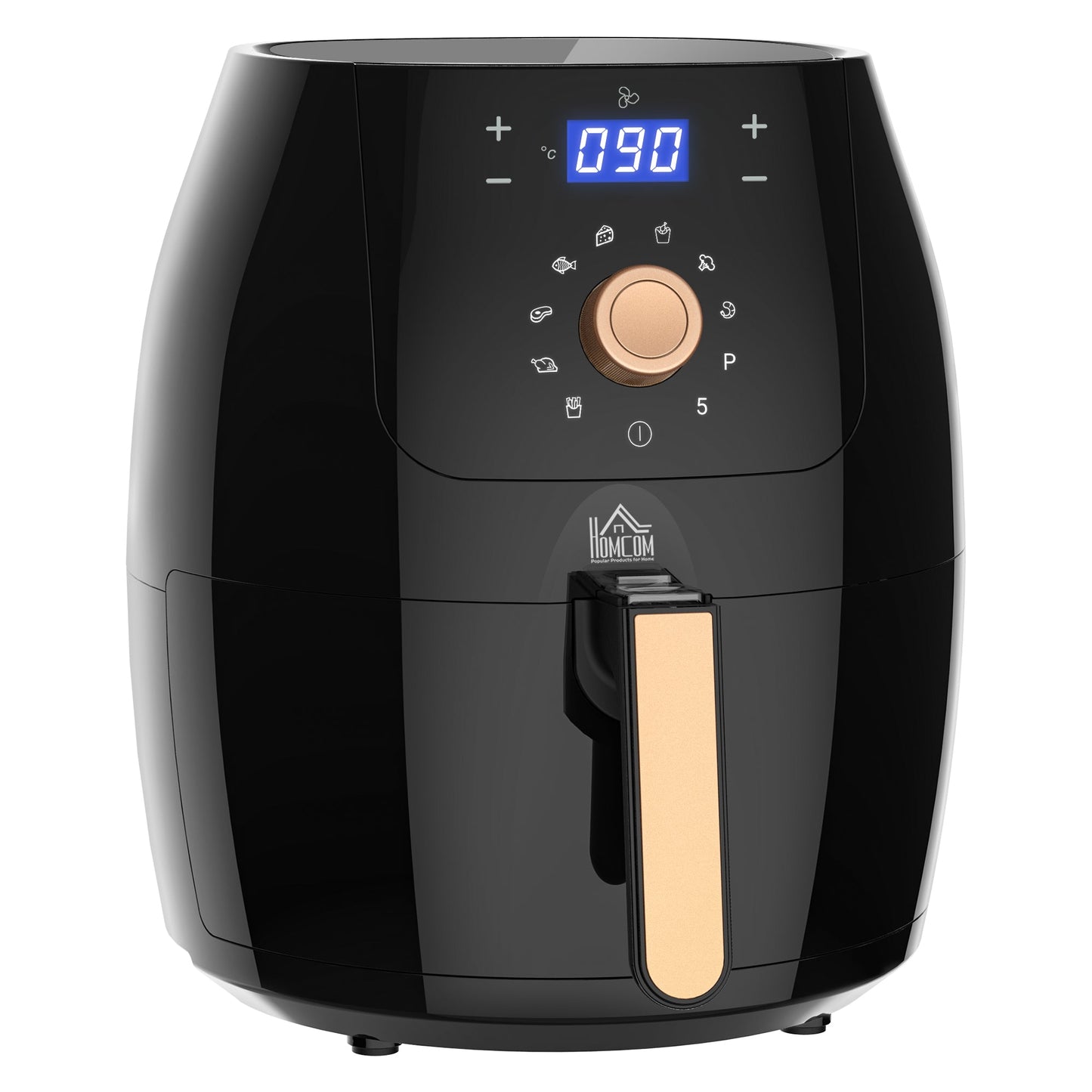 Air Fryer 1700W 5.5L w/ Digital Display Adjustable Temperature Nonstick Basket