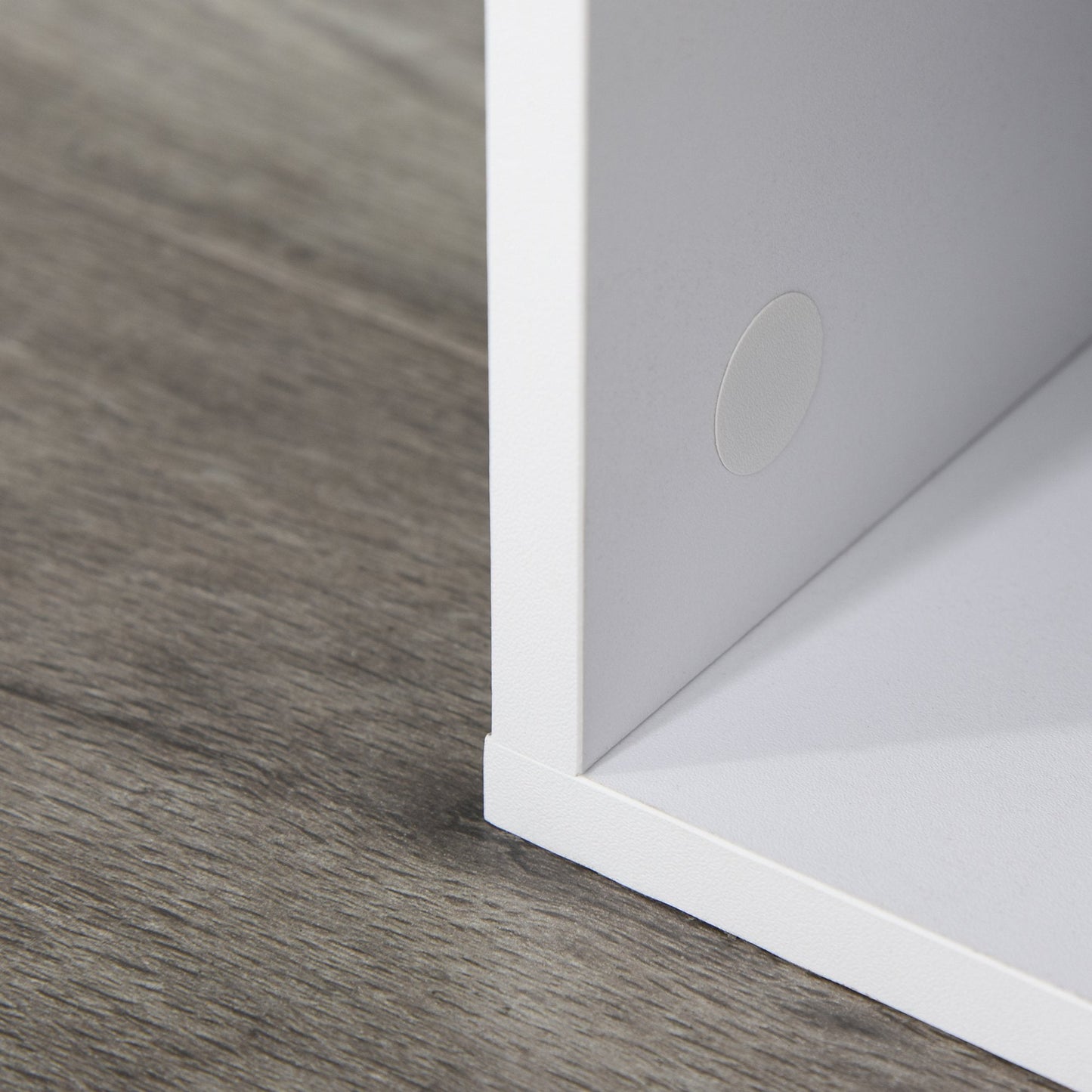 6 Cubes Shelving Cabinet, Particle Board-White