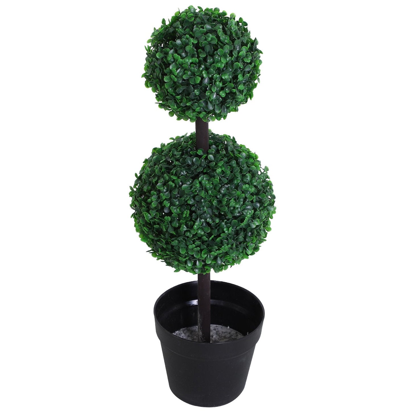 PE Set of 2 Artificial Boxwood Ball Topiary Plant Tree's Green