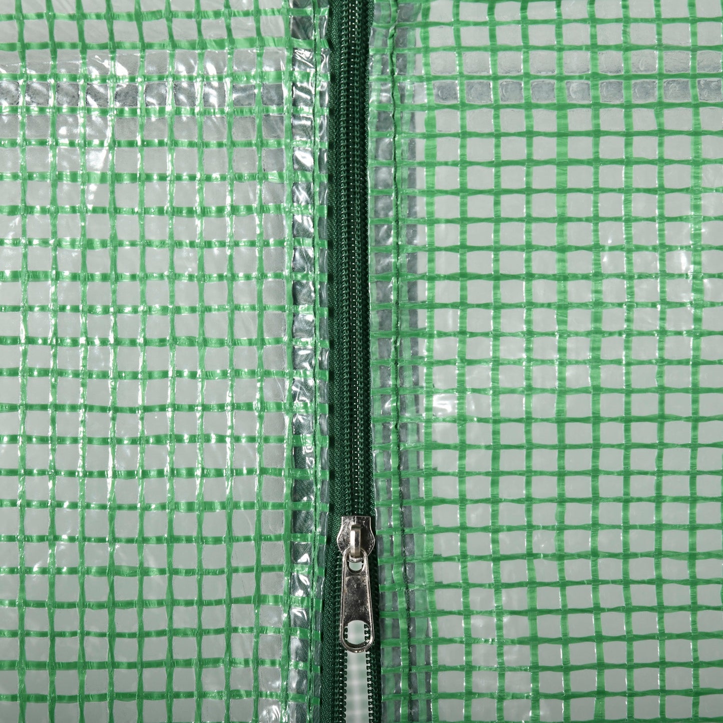 Walk In Greenhouse for Outdoor, Portable Gardening Plant Grow House with 2 Tier Shelf, Roll-Up Zippered Door, PE Cover, 141x72x191cm, Green